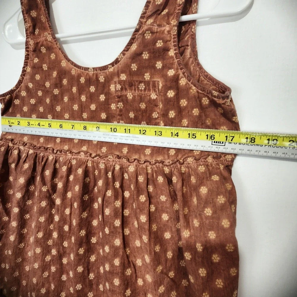 Cleo + Wolf Women's Floral Textured Country Style Midi Dress Brown Size S - Picture 5 of 7